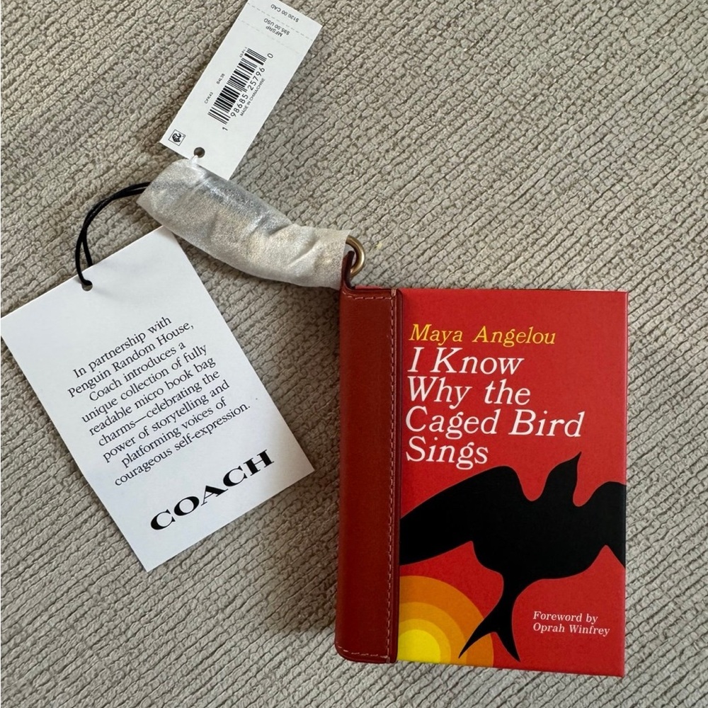 coach book charm / i know why the caged bird sings